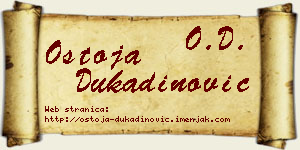 Ostoja Dukadinović vizit kartica